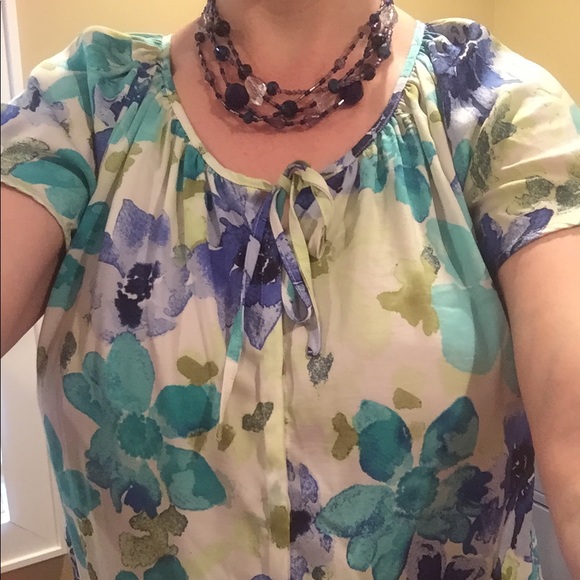 St. John's Bay Tops - St Johns Bay Floral button down shirt